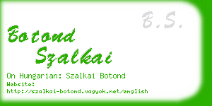 botond szalkai business card